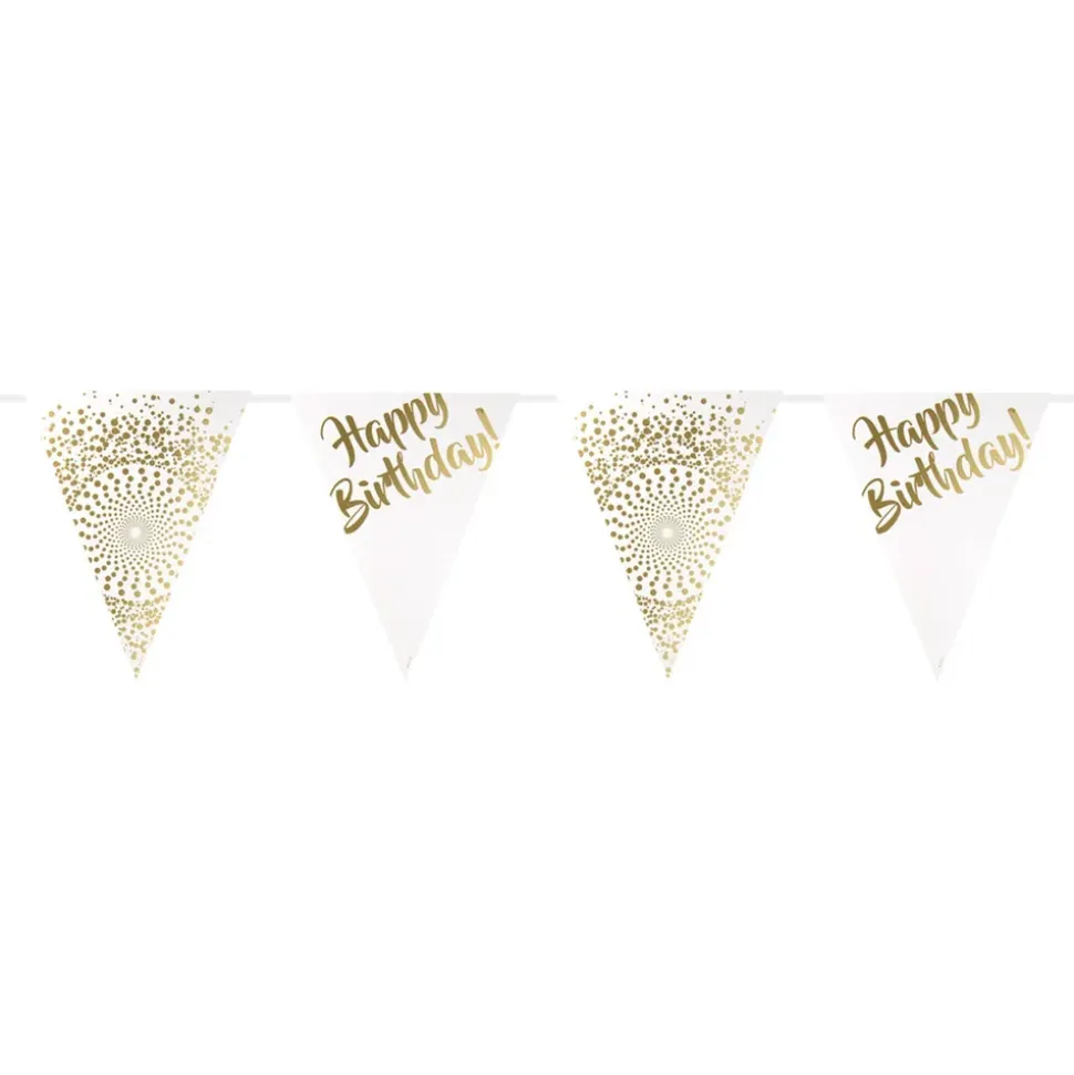 Vimpelgirlander Happy Birthday Gull