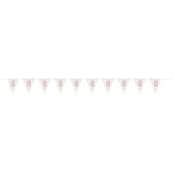 Vimpelgirlander 18 Hvit/Roségull