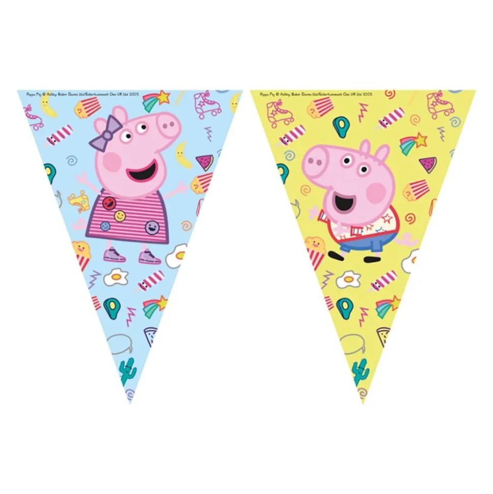 Vimpelgirlander Peppa Gris Blå/Gul