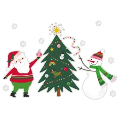 Vindusdekor Nisse & Snømann