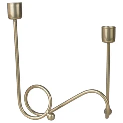 Virvlende Julelysestake i Metall