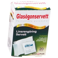 Våtserviett for briller