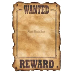 Western Wanted Skilt