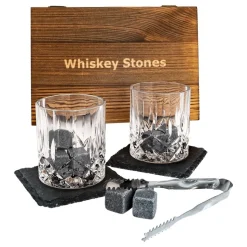 Whiskey Stone Sett med Glass