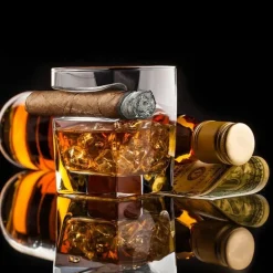 Whiskyglass med Sigarholder