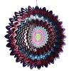 Wind Spinner i metall påfugl rosa