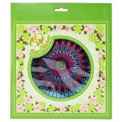 Wind Spinner i metall påfugl rosa