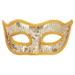 Øyemaske Paljett Venice Gull